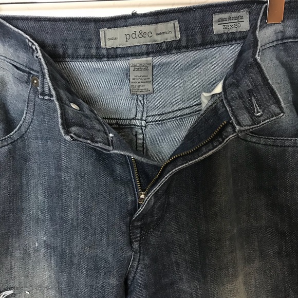 Paper Denim & Cloth PD&C Slim Straight Shredded - Picture 1 of 6